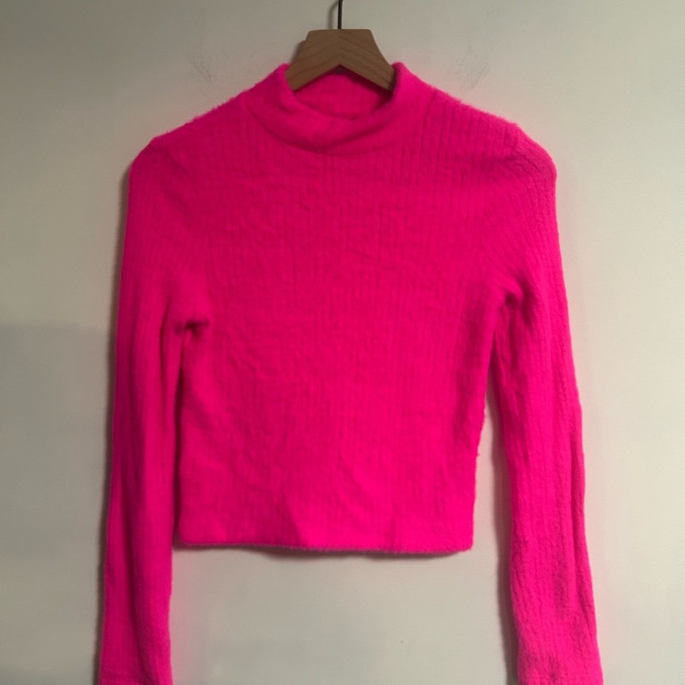 Anthropologie Ribbed crop sweater